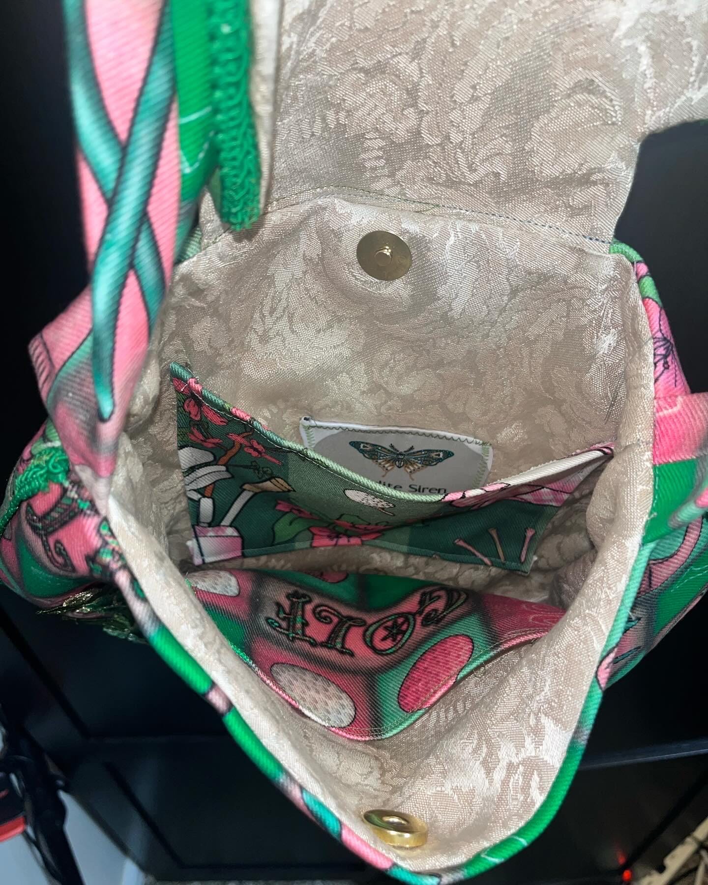 cross body bag/Golf theme