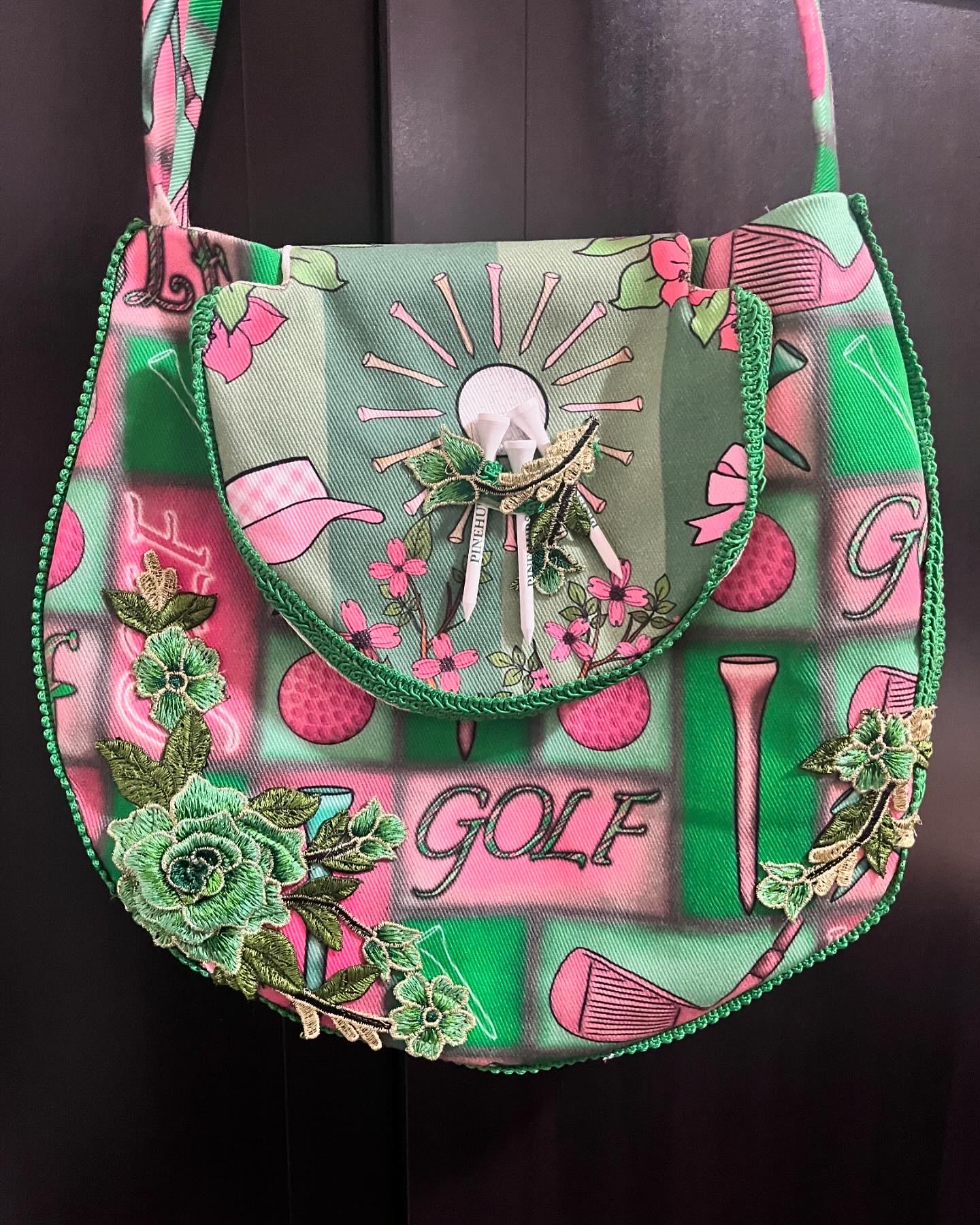 cross body bag/Golf theme