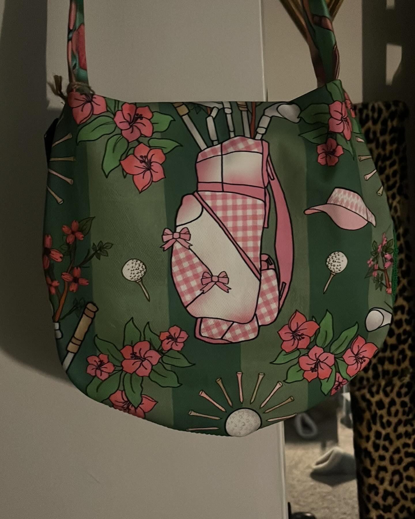 cross body bag/Golf theme