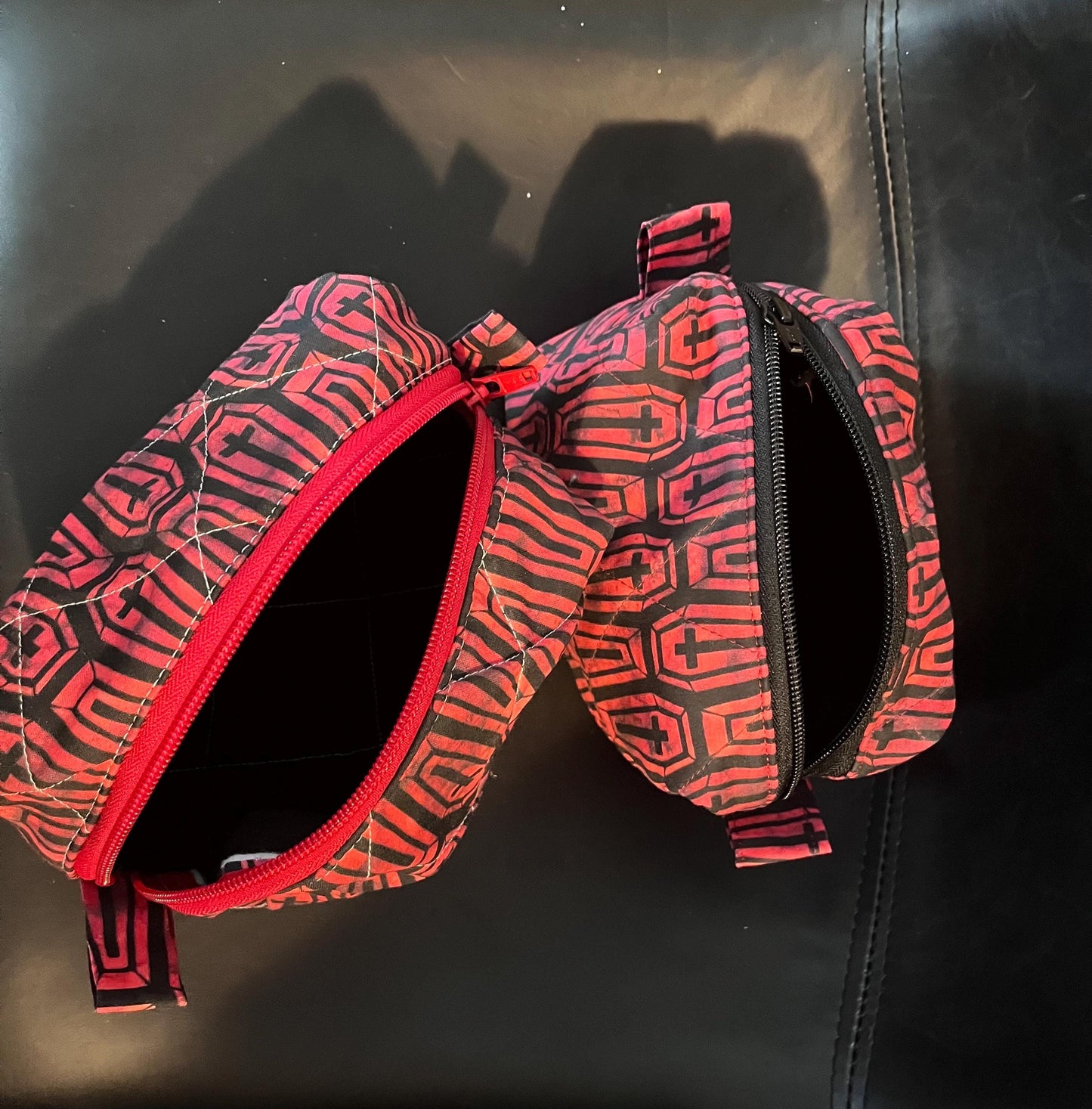 coffin print make up bags(pair)