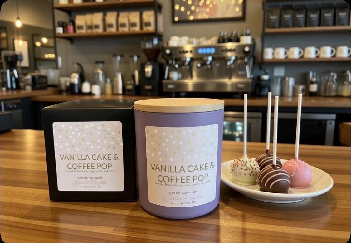 Vanilla Cake Pop & Coffee Soy Candle