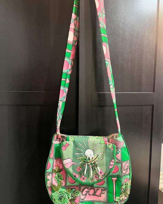 cross body bag/Golf theme