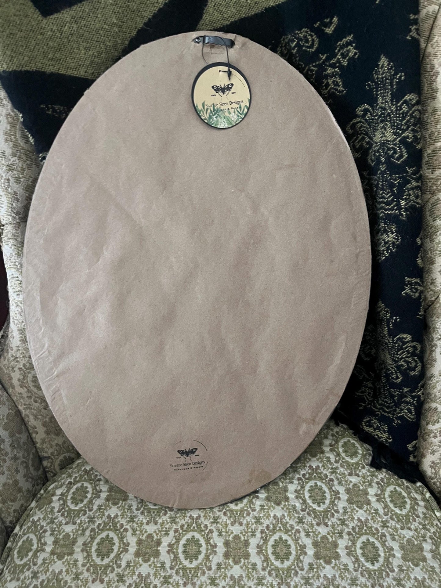 Pegasus mixed media oval frame
