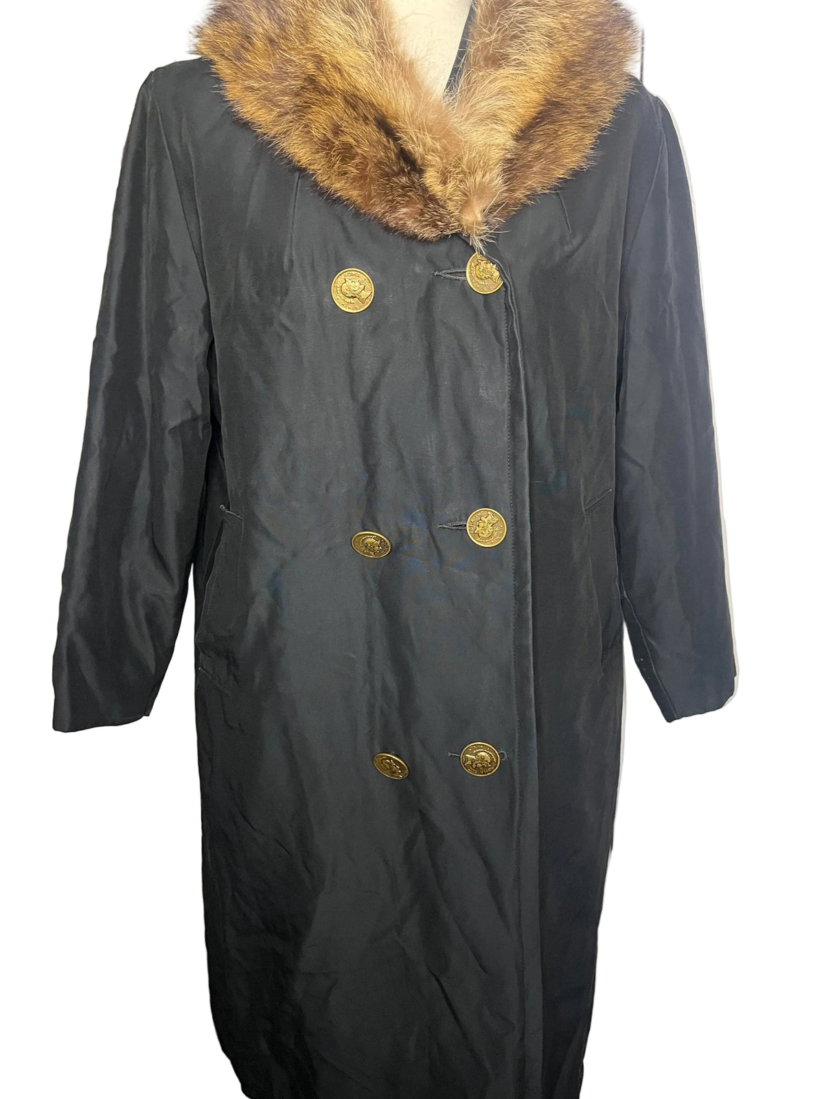 Vintage 1960’s Jacket with fur collar S