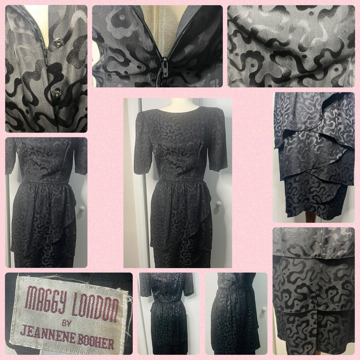 1980’s Maggie London Silk Dress size 8