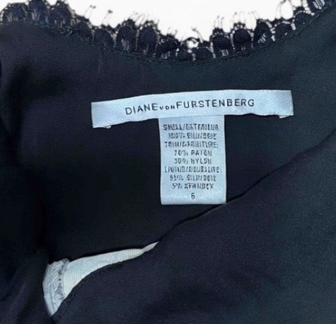 Silk & Lace Dress by Diane Von Furstenberg