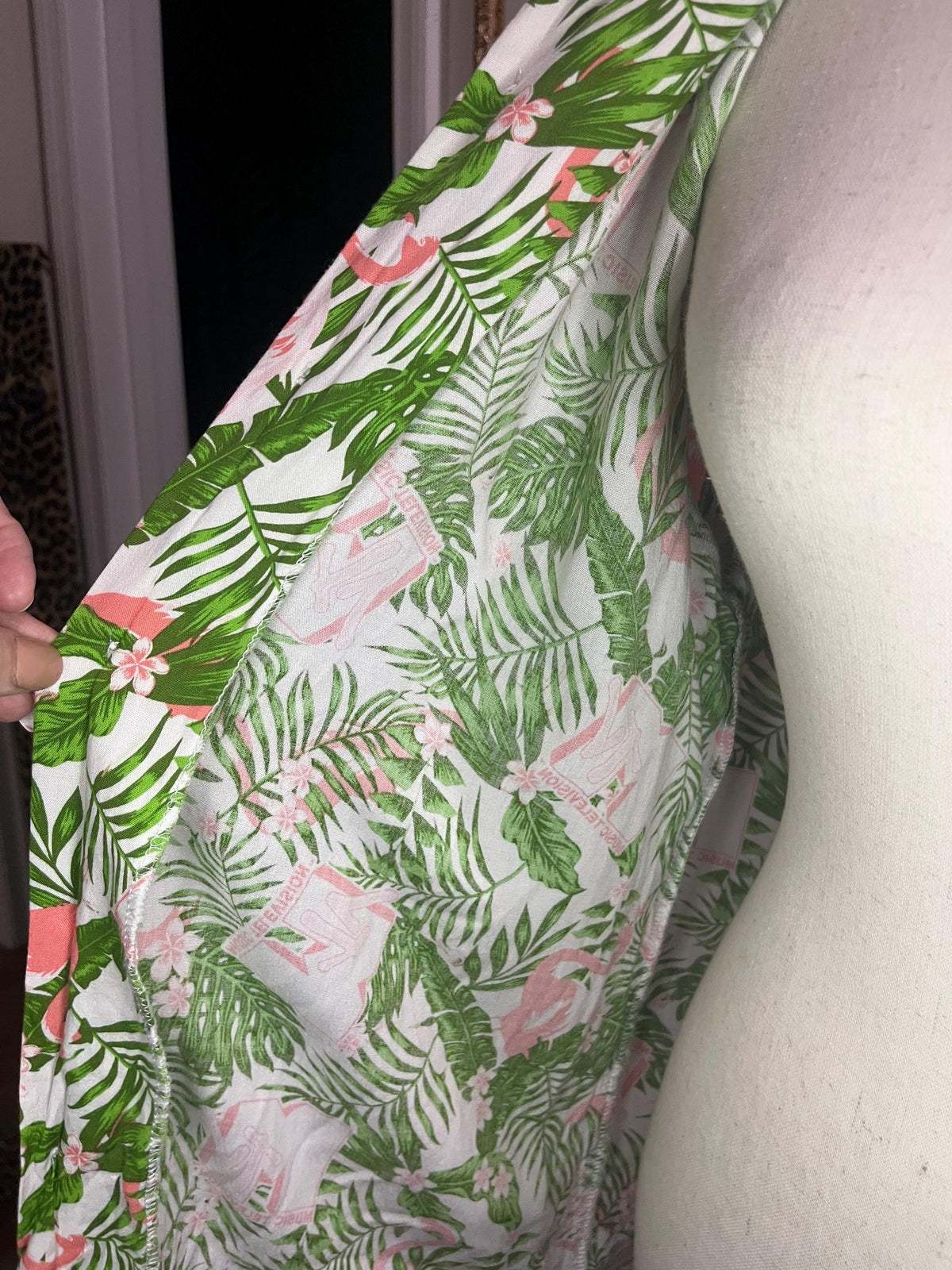 Men’s floral MTV button up shirt