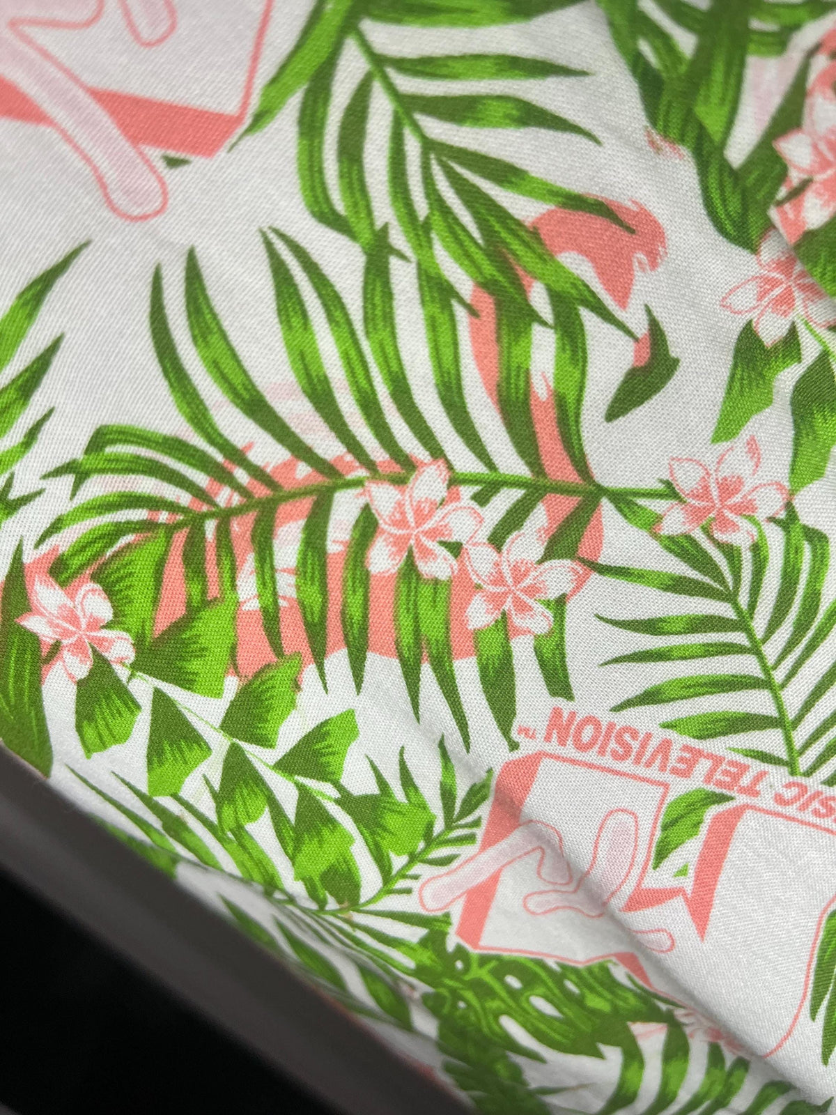 Men’s floral MTV button up shirt