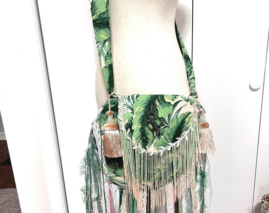 handmade boho crossbody purse