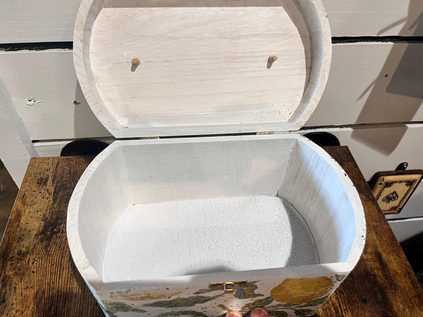 lemon print box purse with clear acrylic handle (New)