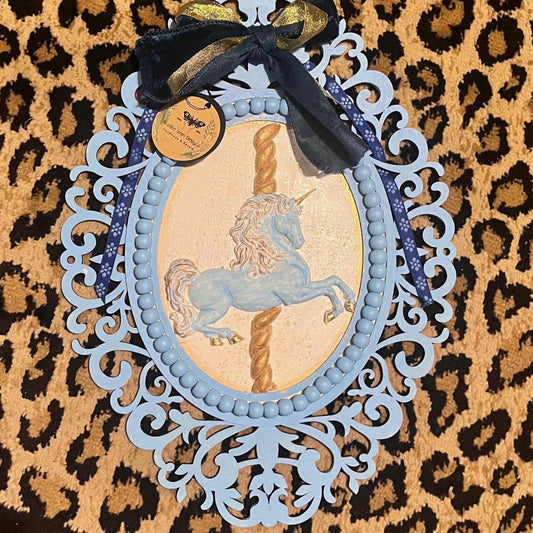 kid’s/Baby room decorations/Unicorn- Blue
