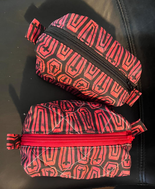 coffin print make up bags(pair)