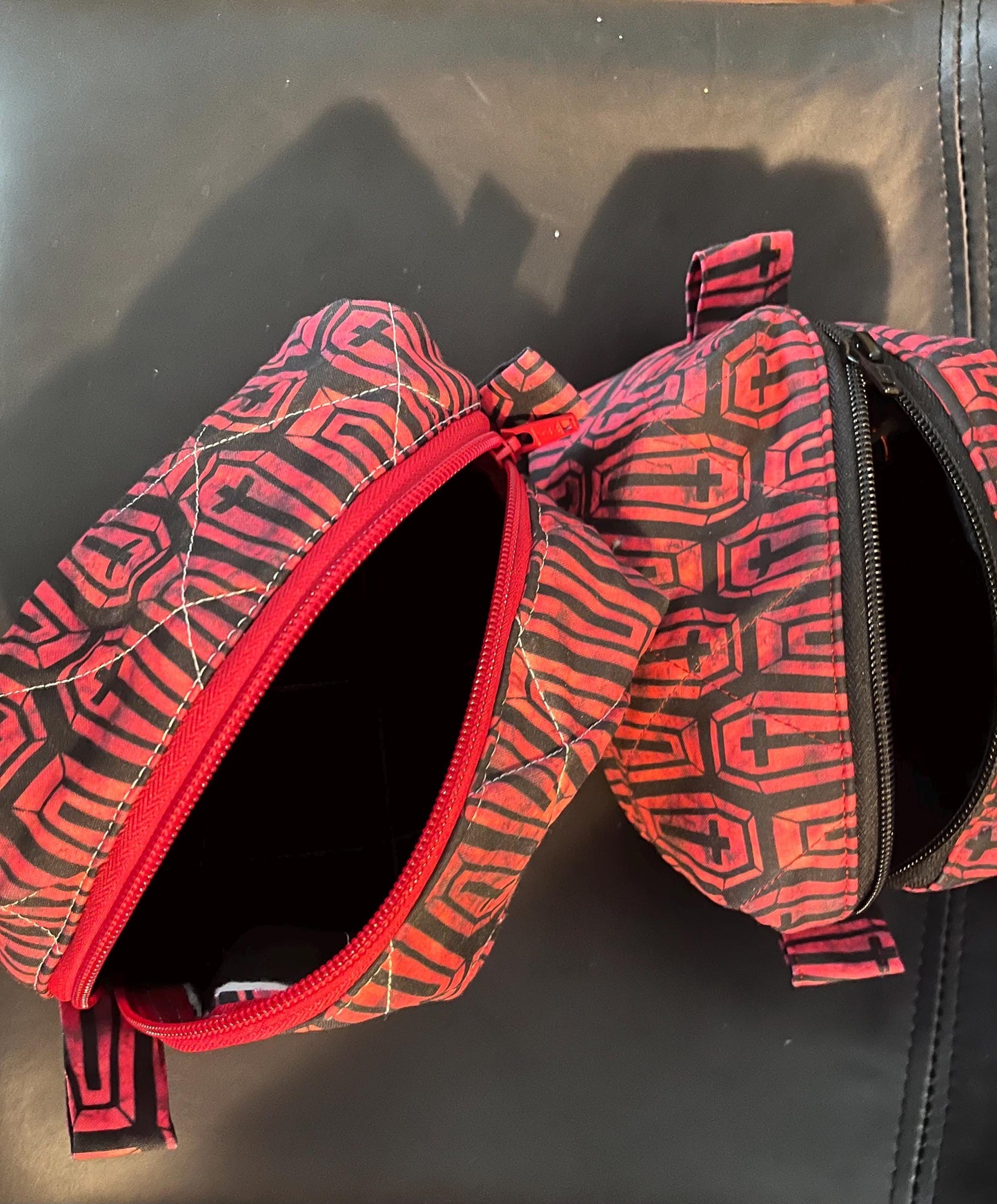 coffin print make up bags(pair)