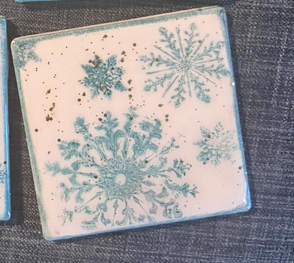 Snowflake theme Coasters