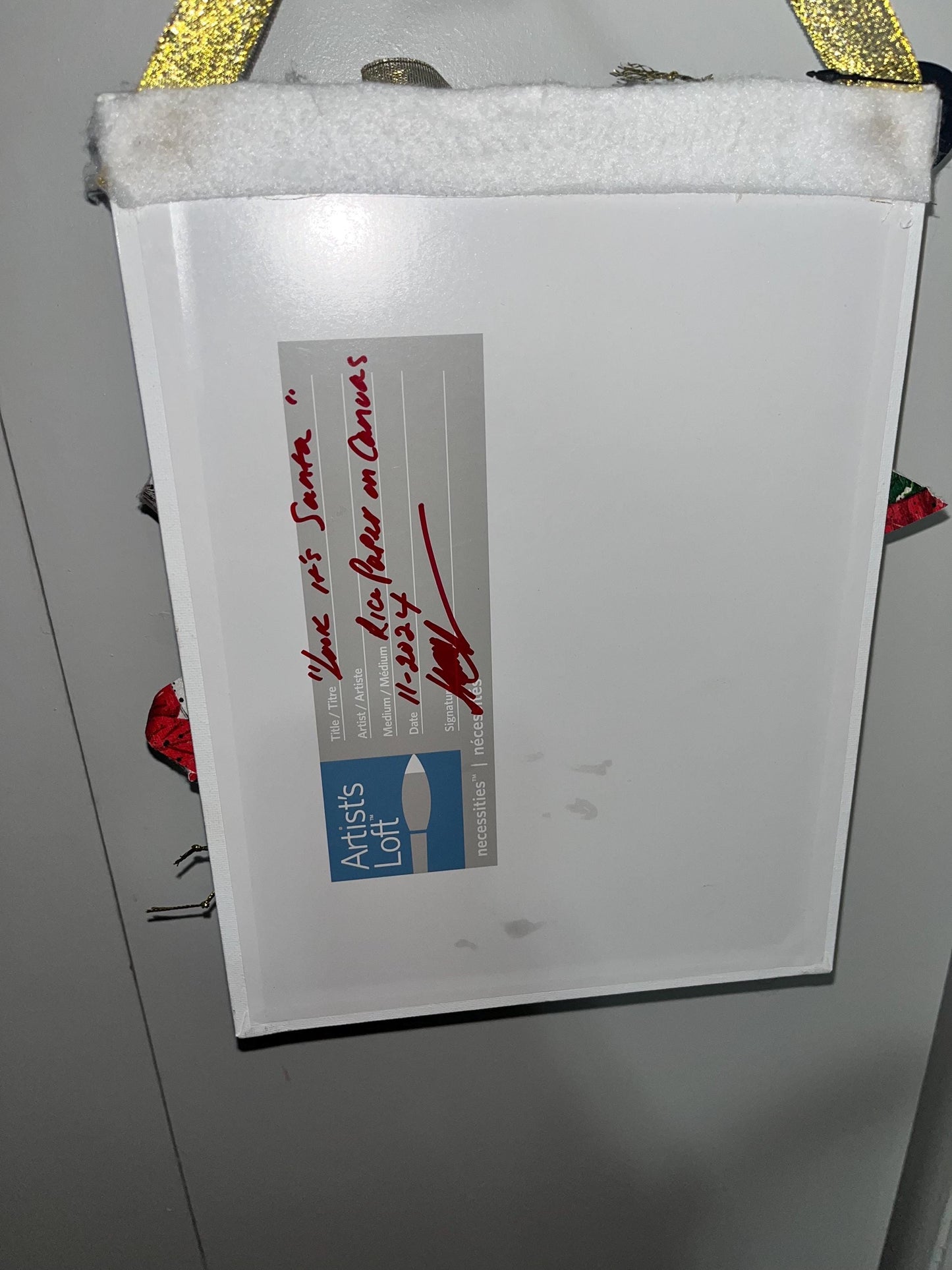 Busted Canvas Art Santa