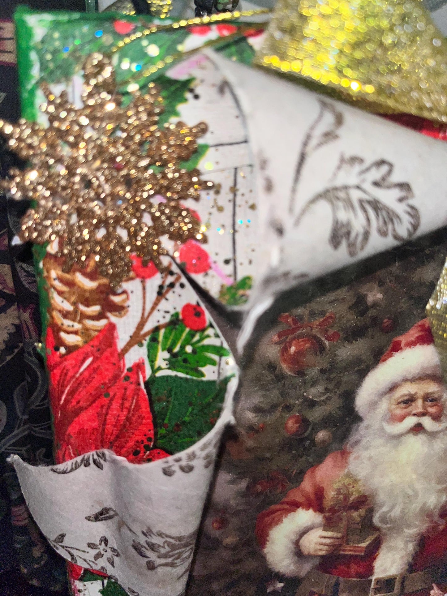 Busted Canvas Art Santa