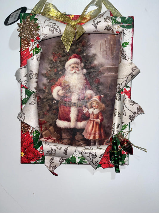 Busted Canvas Art Santa
