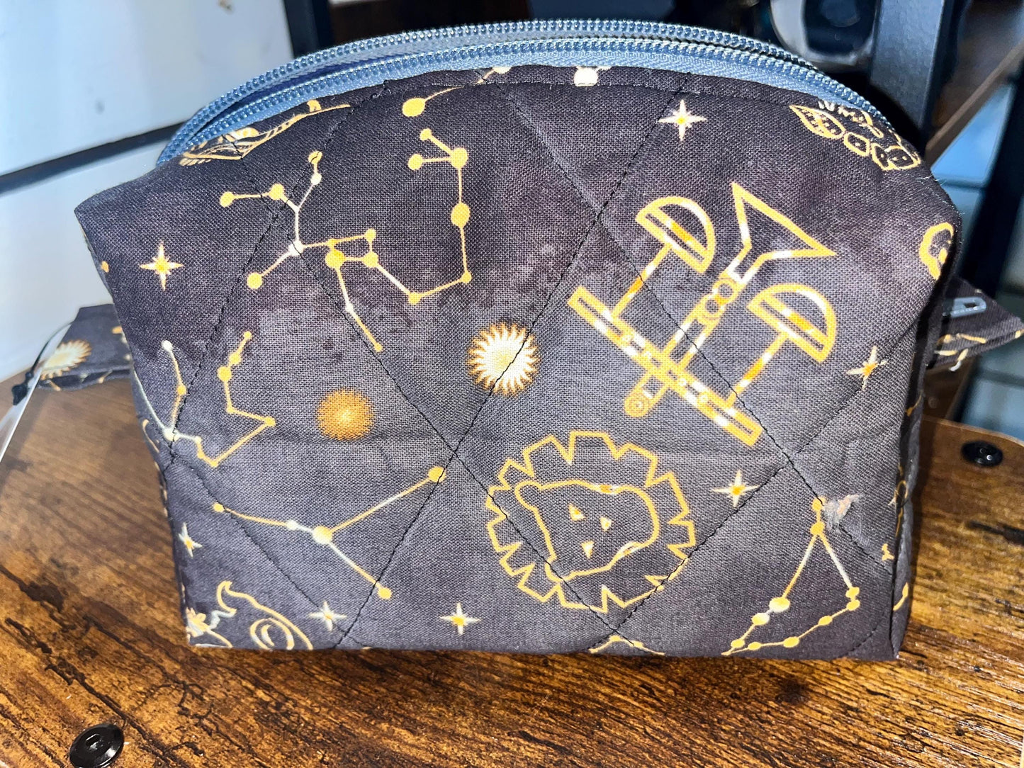 constellation theme zip pouch