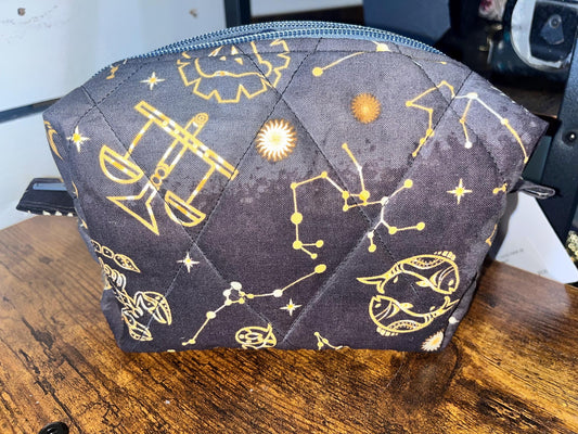 constellation theme zip pouch