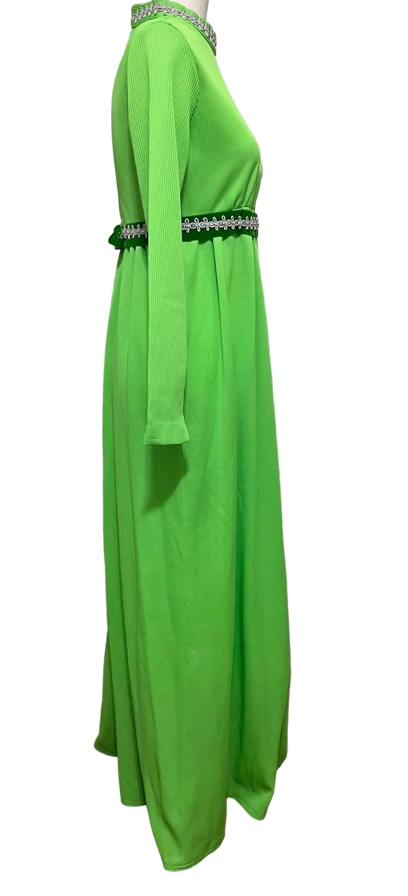 1960’s green polyester dress