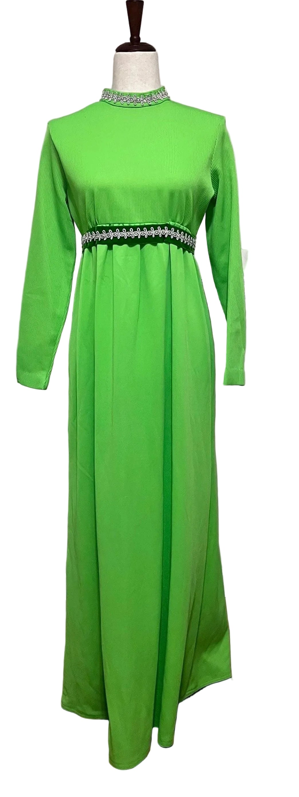 1960’s green polyester dress