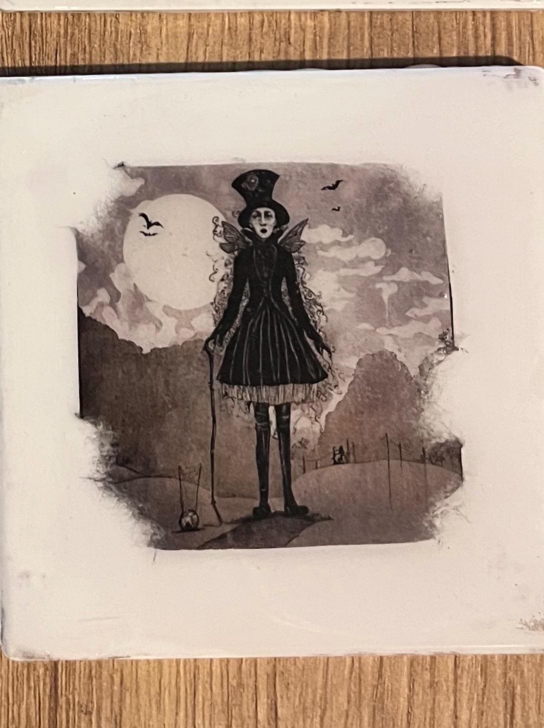 dark gothic art  Ceramic coasters