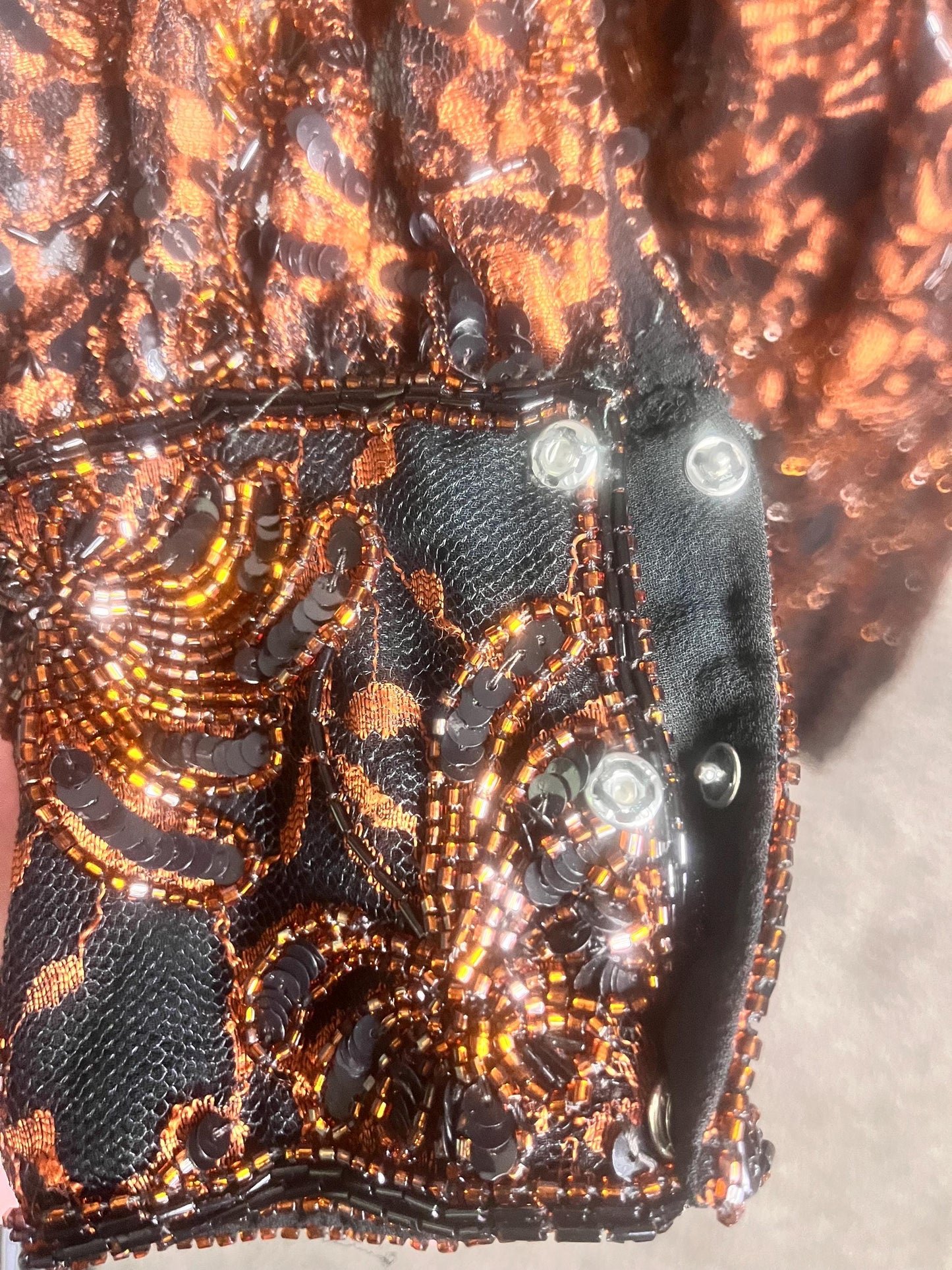 Sequin & Beaded Dress by Frank Usher (no tags)