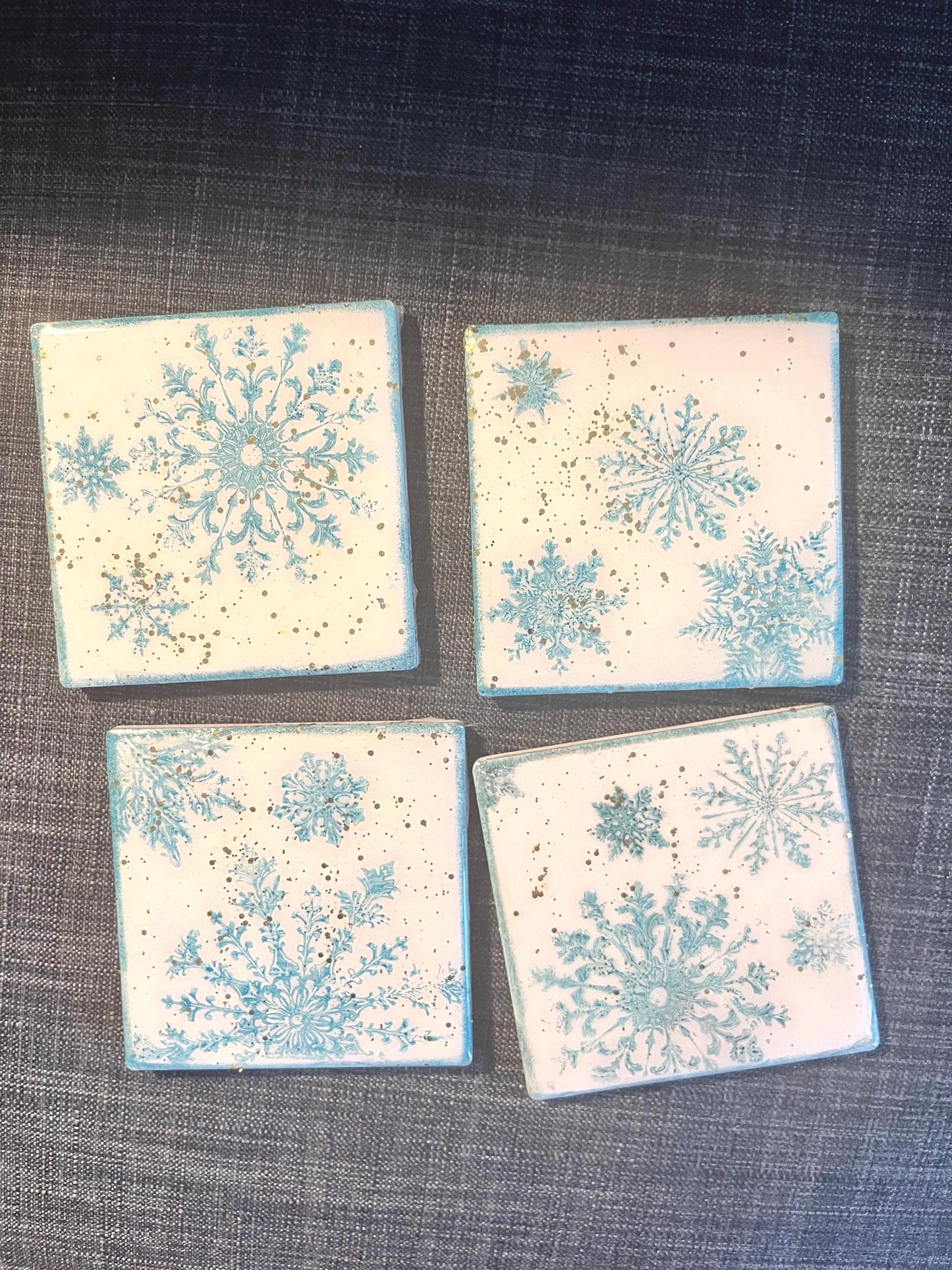 Snowflake theme Coasters