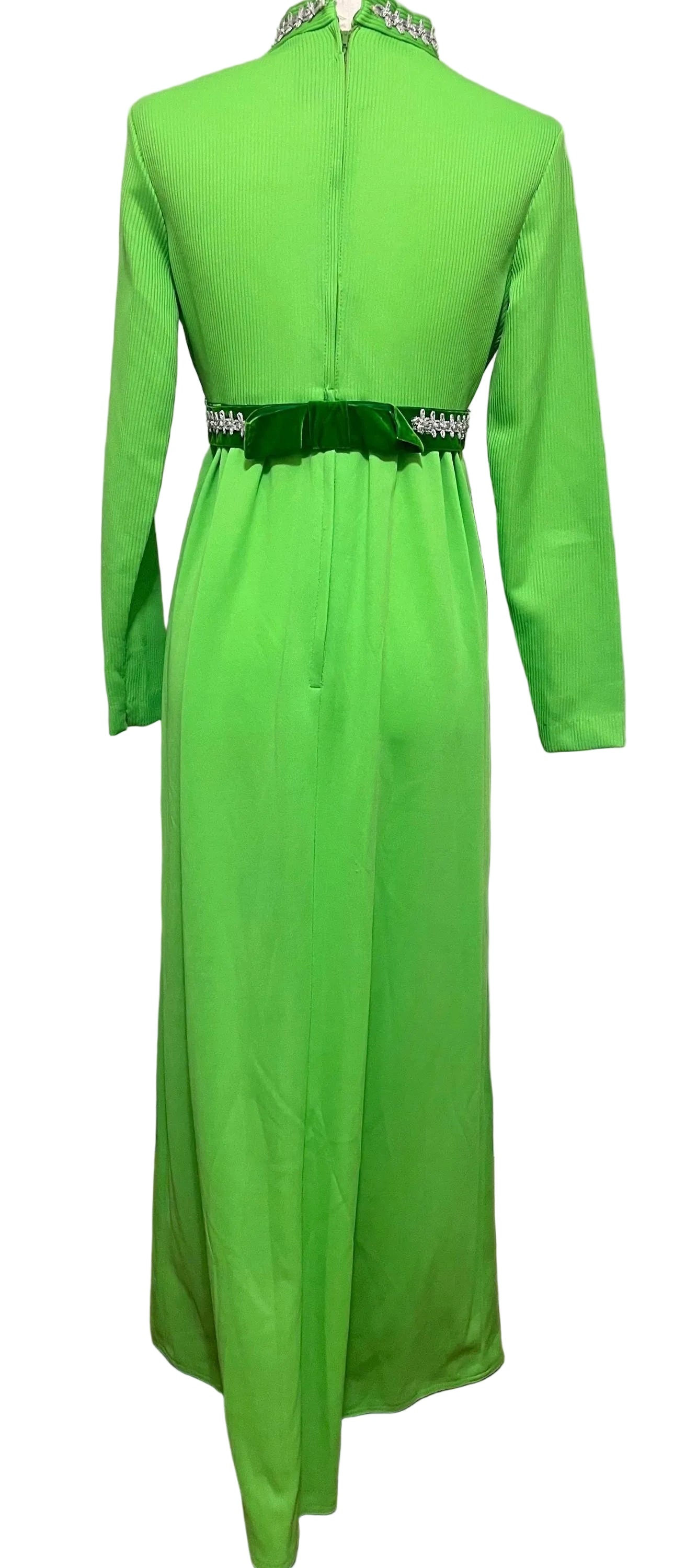 1960’s green polyester dress