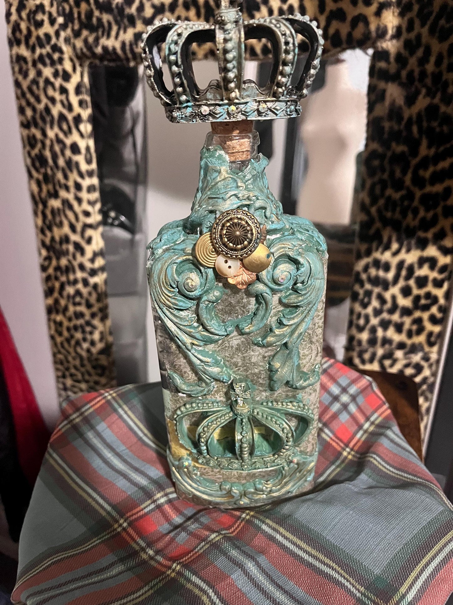 Decorative Bottle /home decor/ Handmade/Art