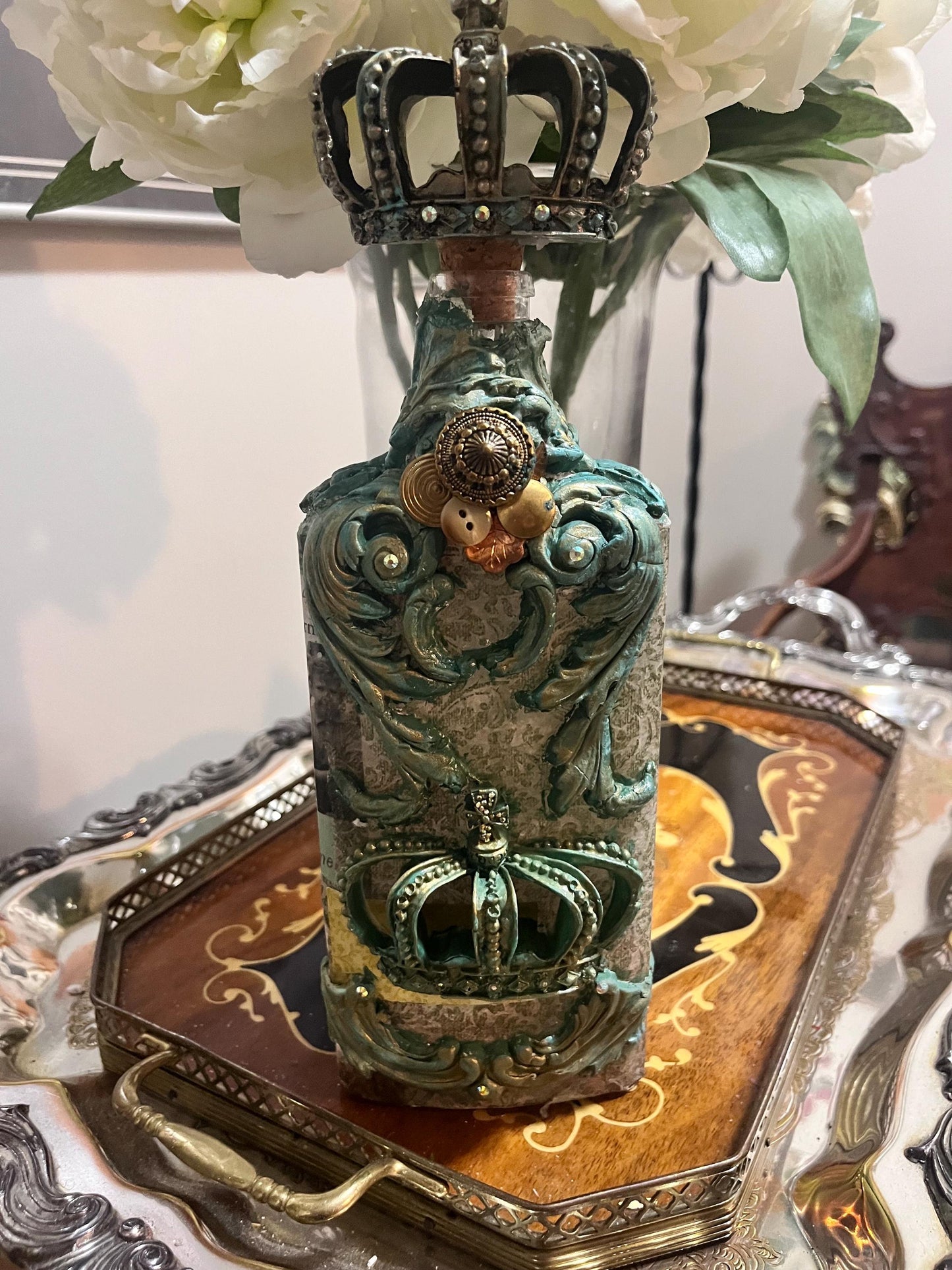Decorative Bottle /home decor/ Handmade/Art