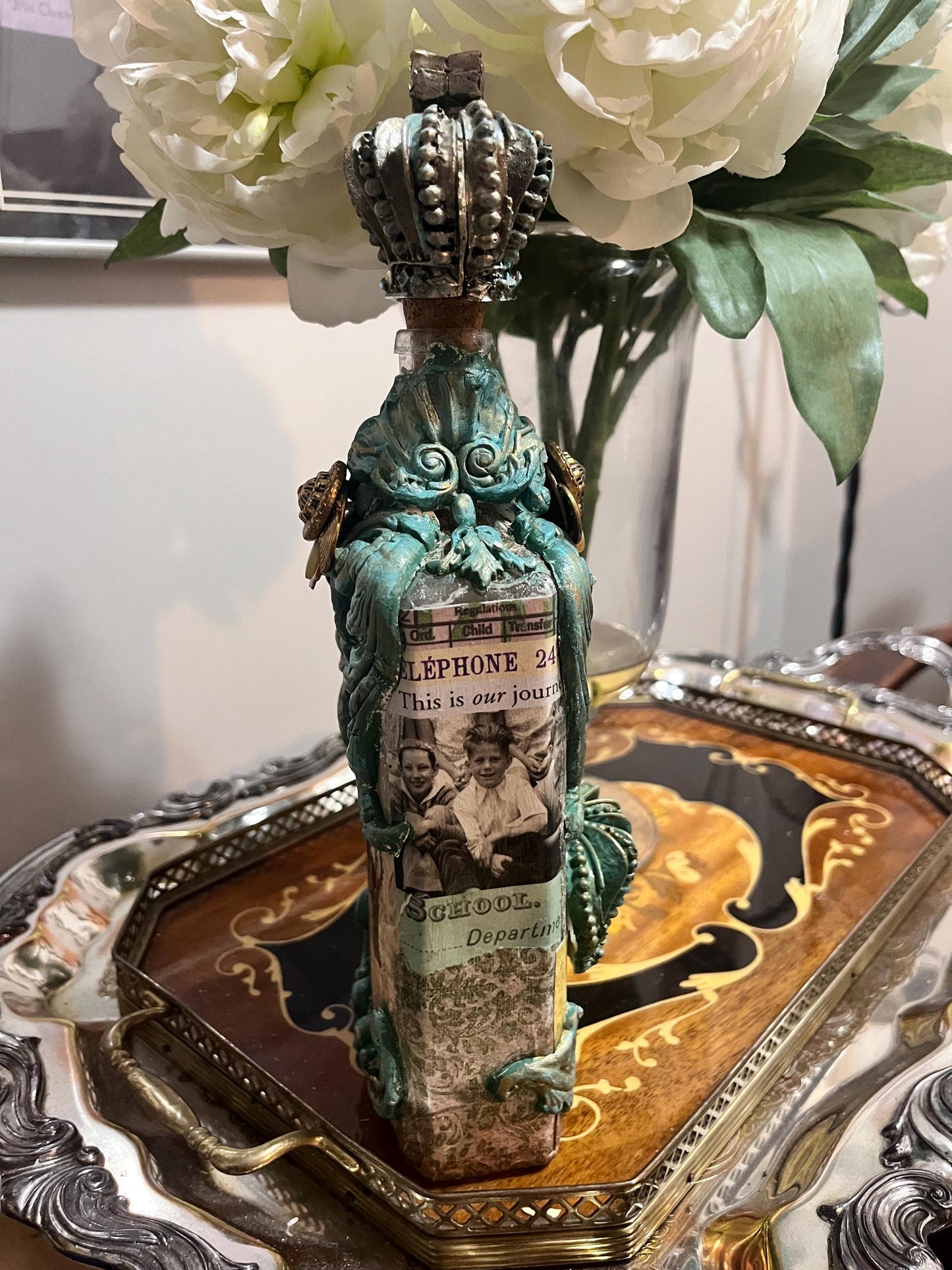 Decorative Bottle /home decor/ Handmade/Art