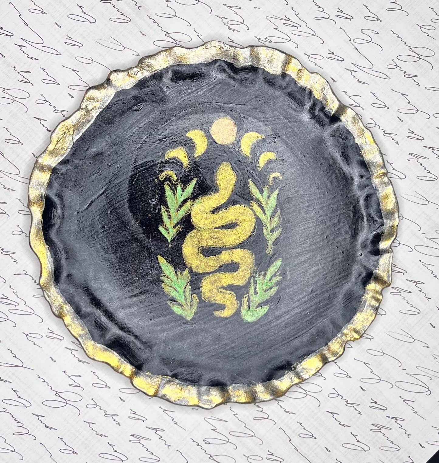 Snake & Moon theme trinket /ring tray