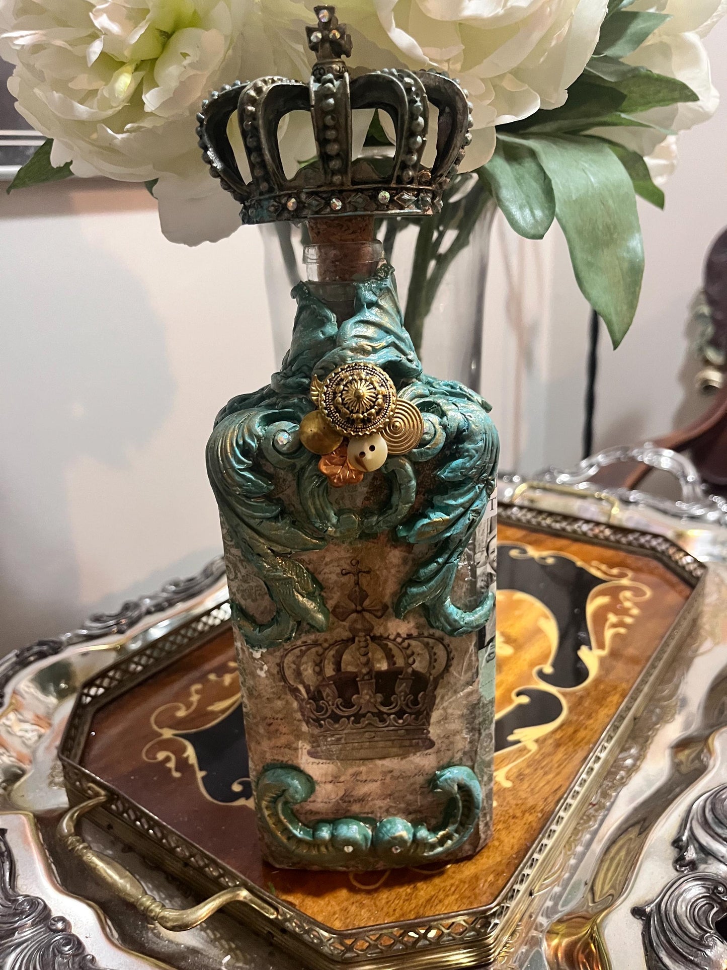 Decorative Bottle /home decor/ Handmade/Art