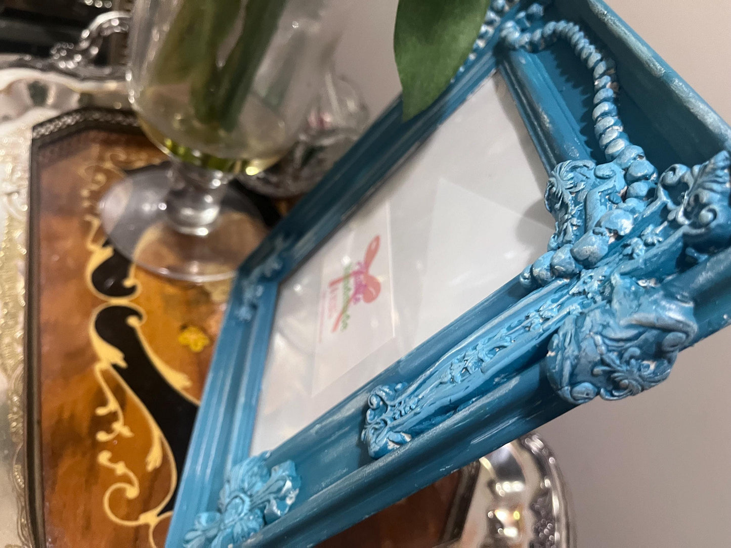 Rustic Style Frame w/Crosses/Handmade
