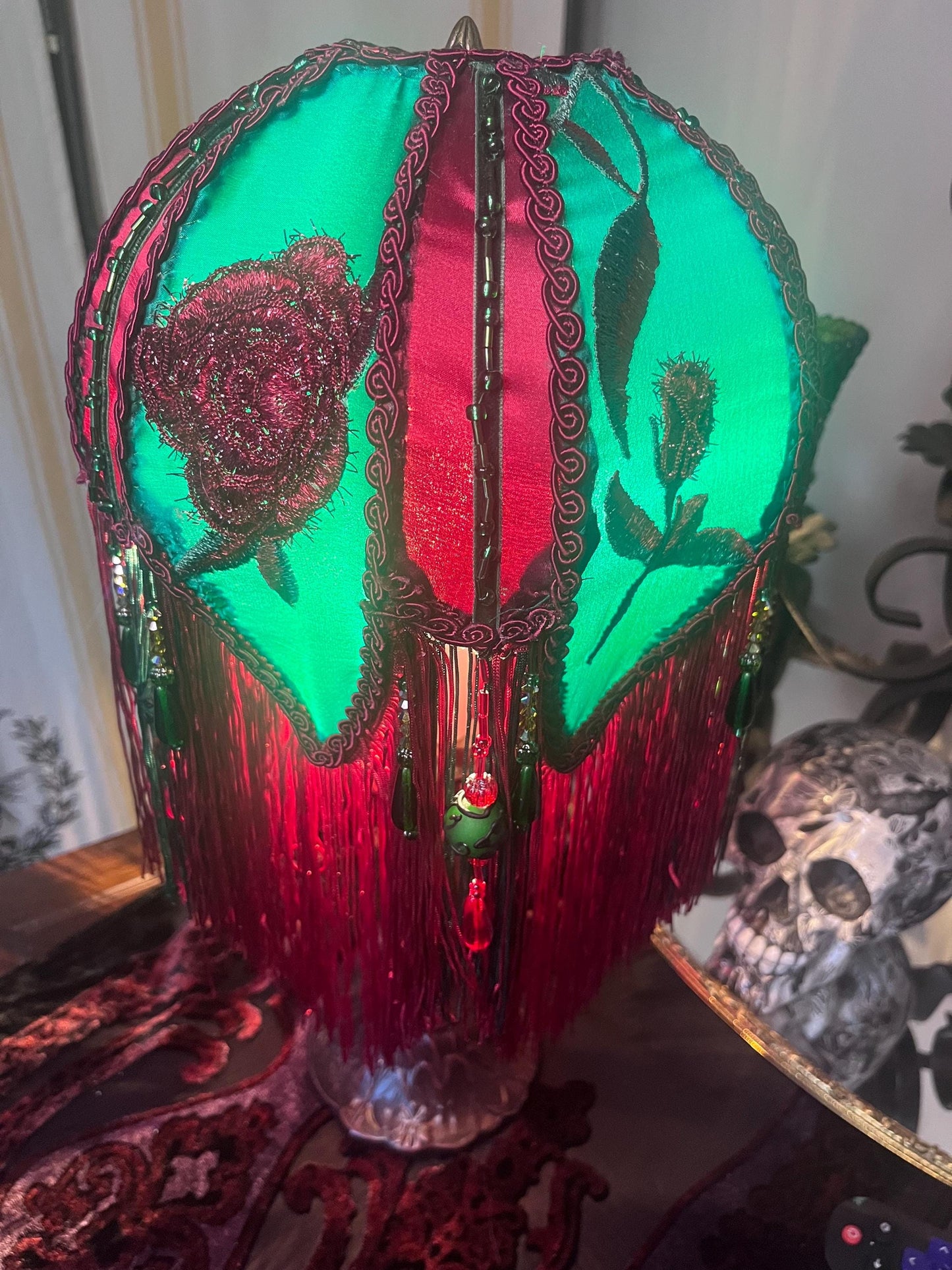 Victorian style Lamp w/Fringe