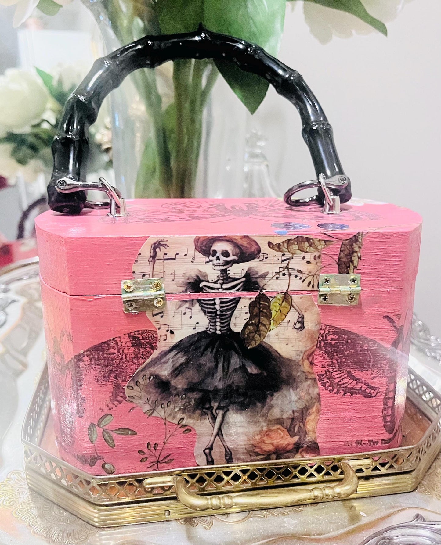 Collaged Box Purse