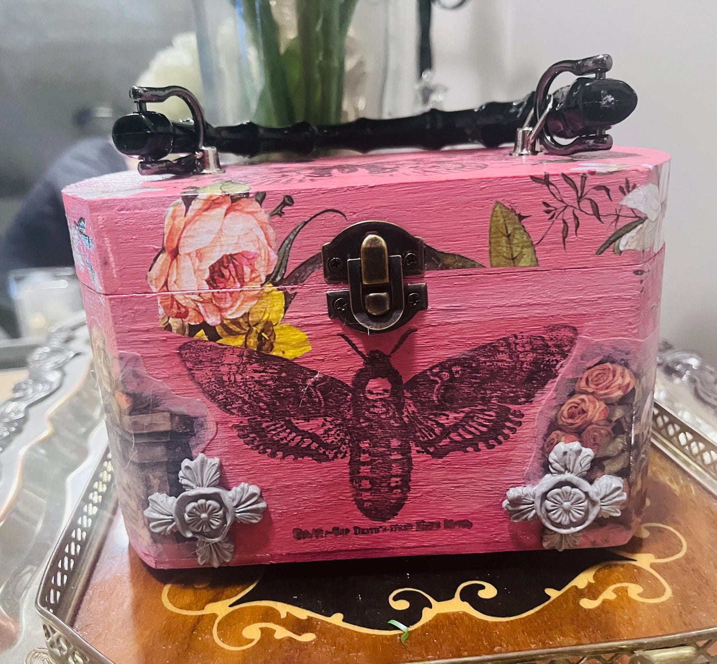 Collaged Box Purse