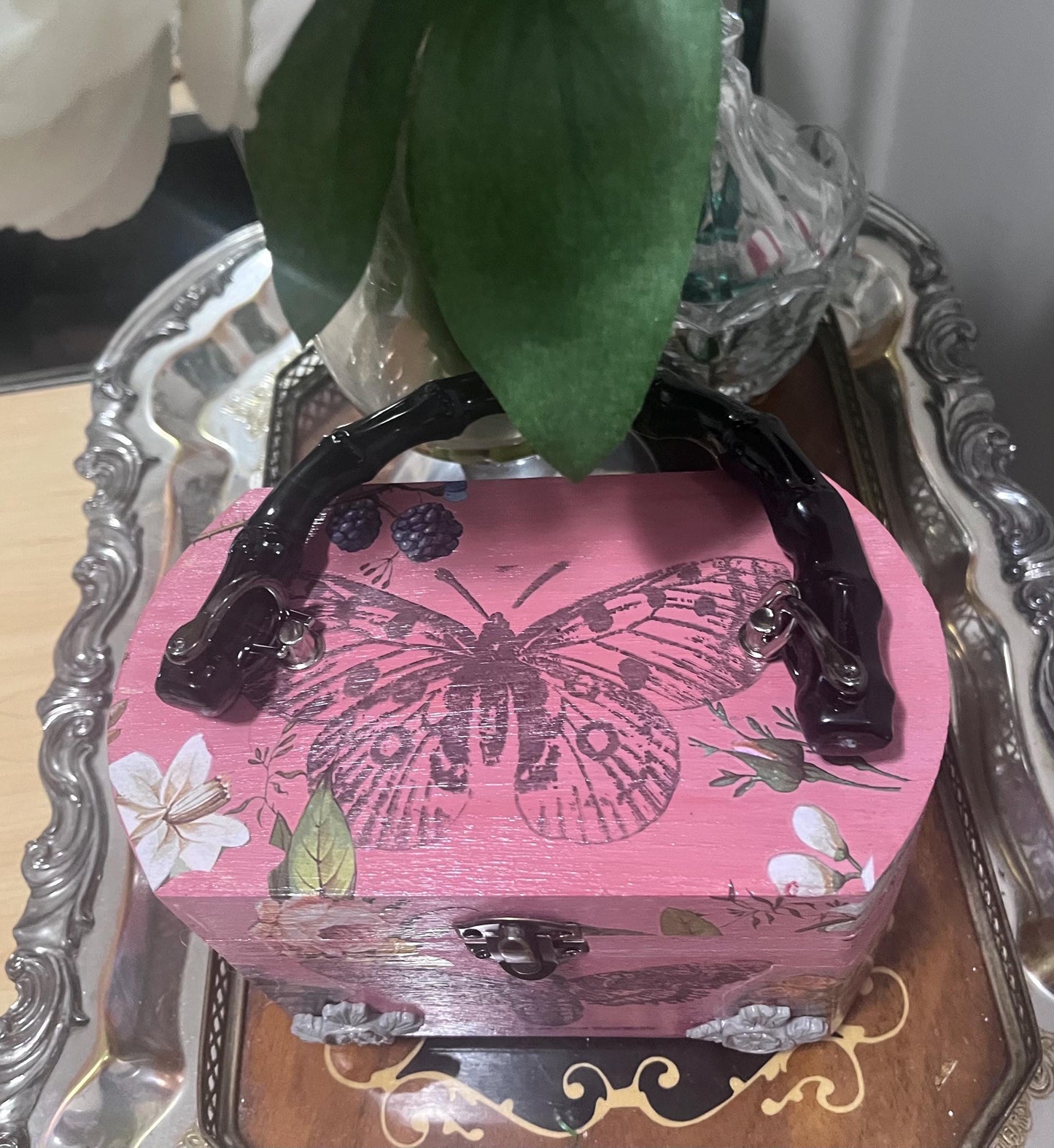 Collaged Box Purse