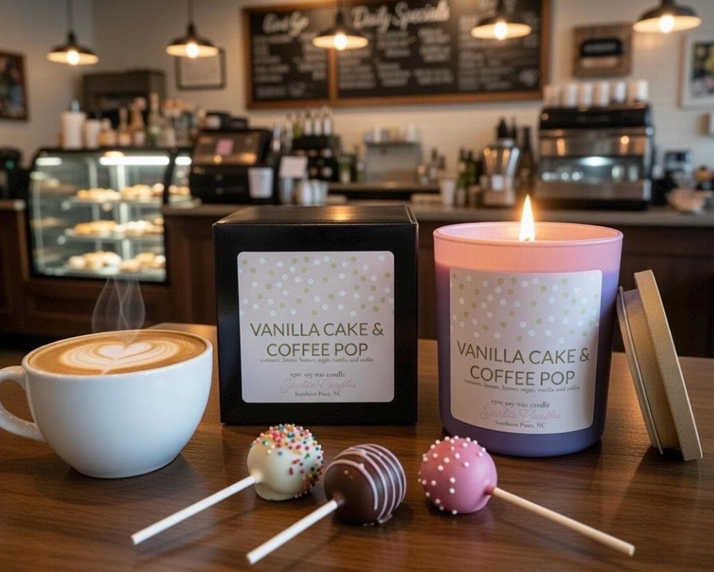 Vanilla Cake Pop & Coffee  Soy Candle