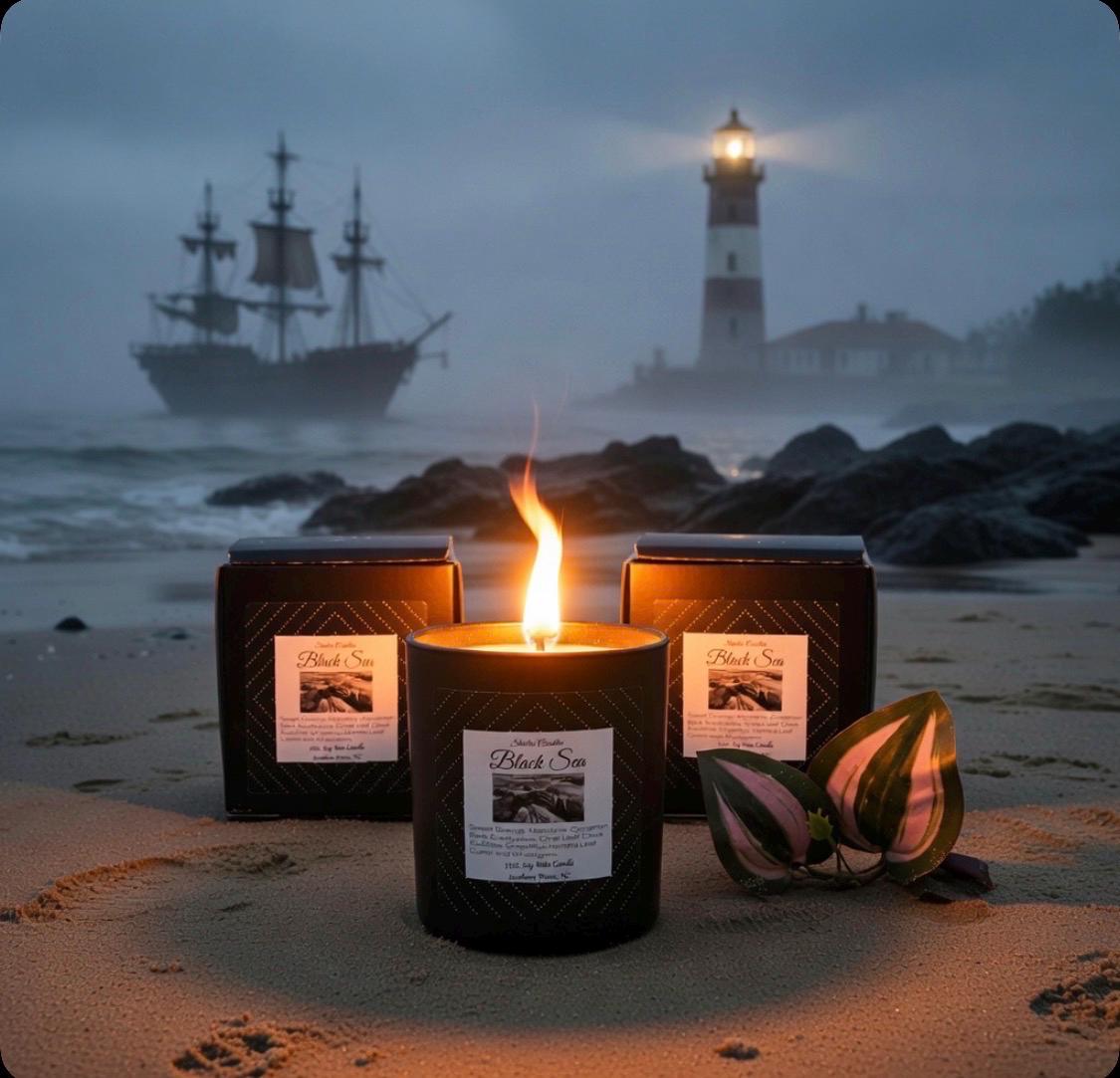 15oz Black Sea Soy Wax Candle