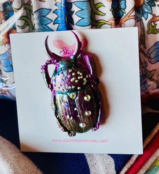 Beetle Brooch Pin