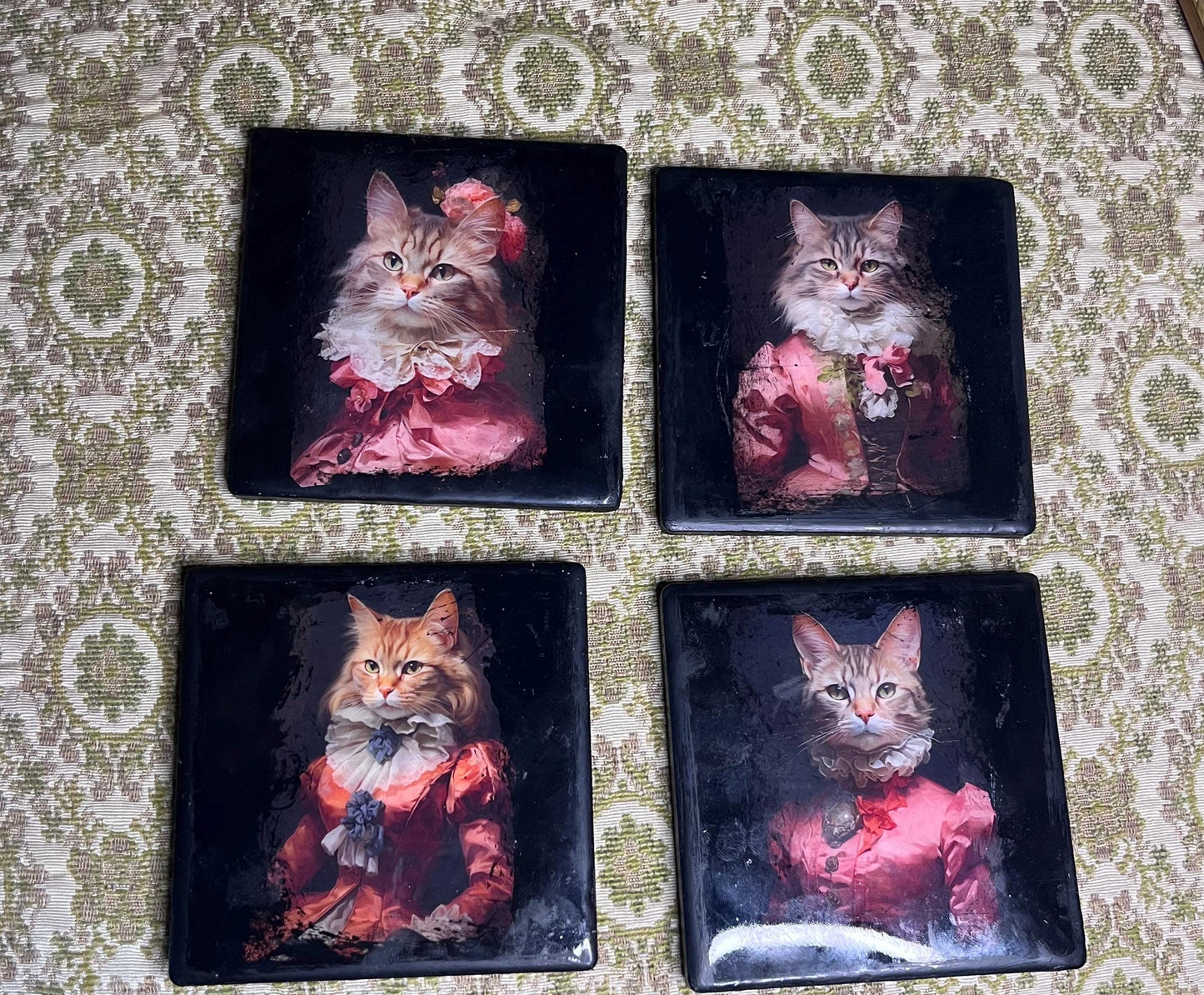 Victorian Cats Coasters