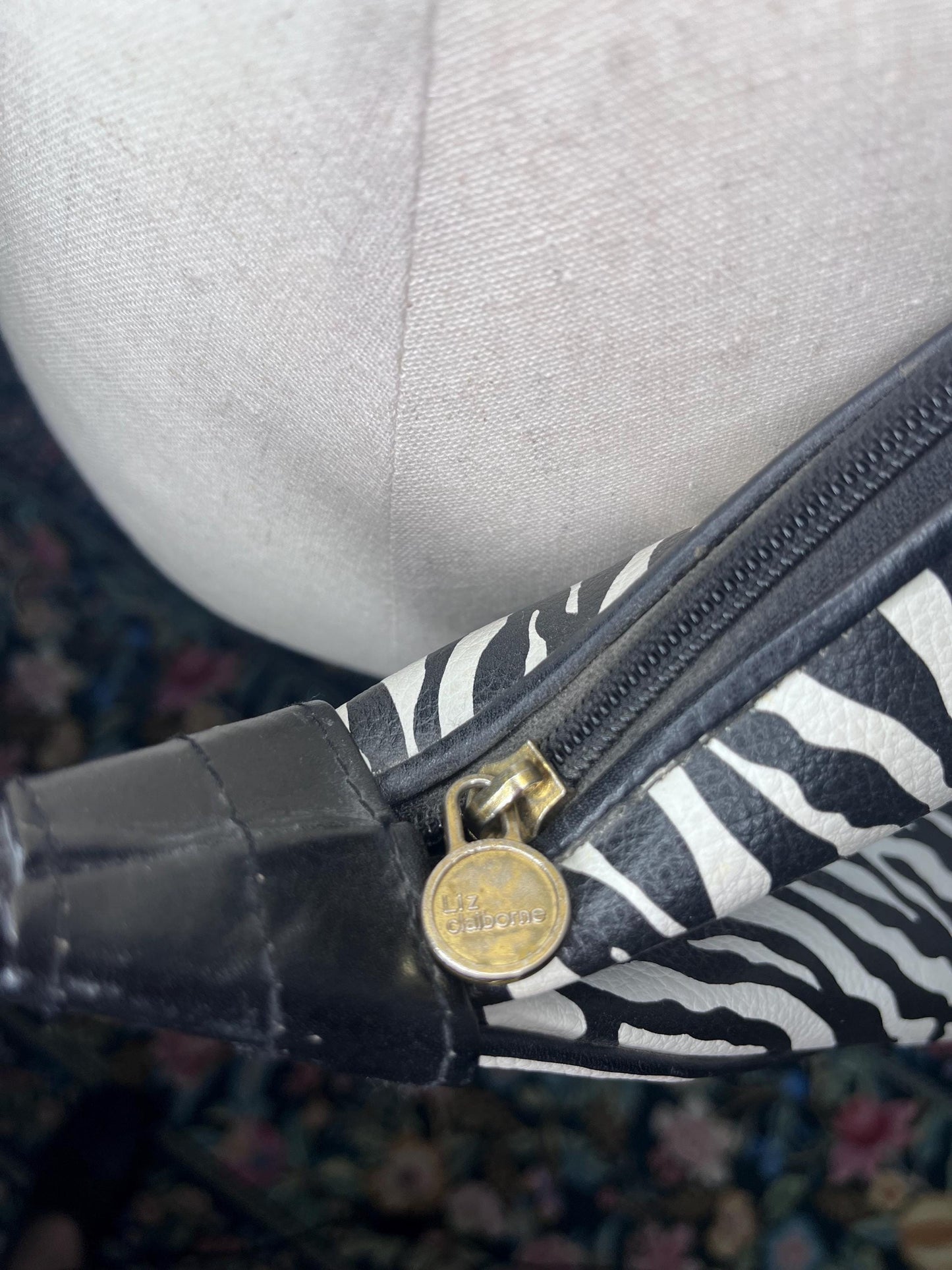 Vintage Zebra Print purse by Liz Claiborne