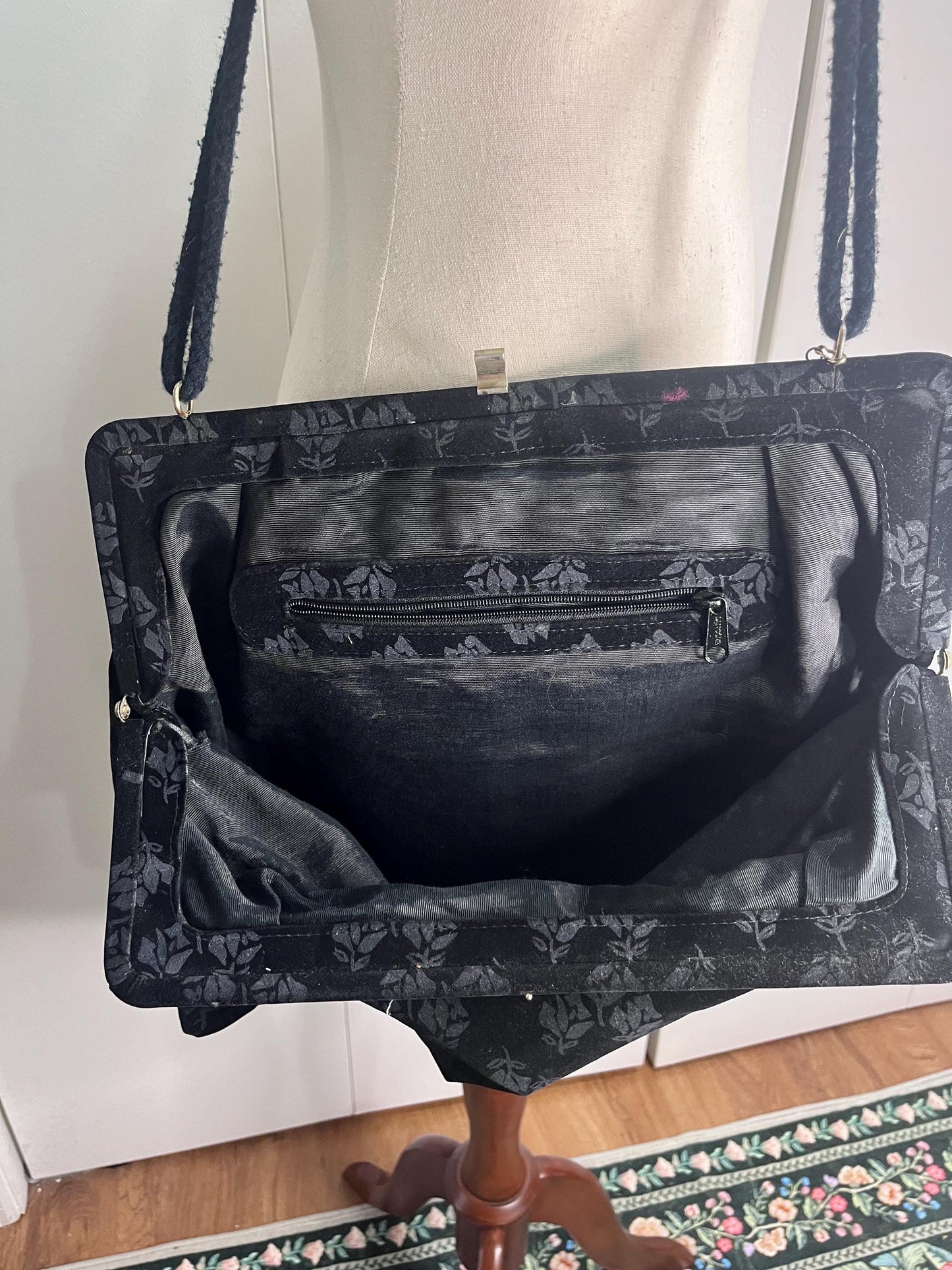 Vintage Lancôme carpet bag