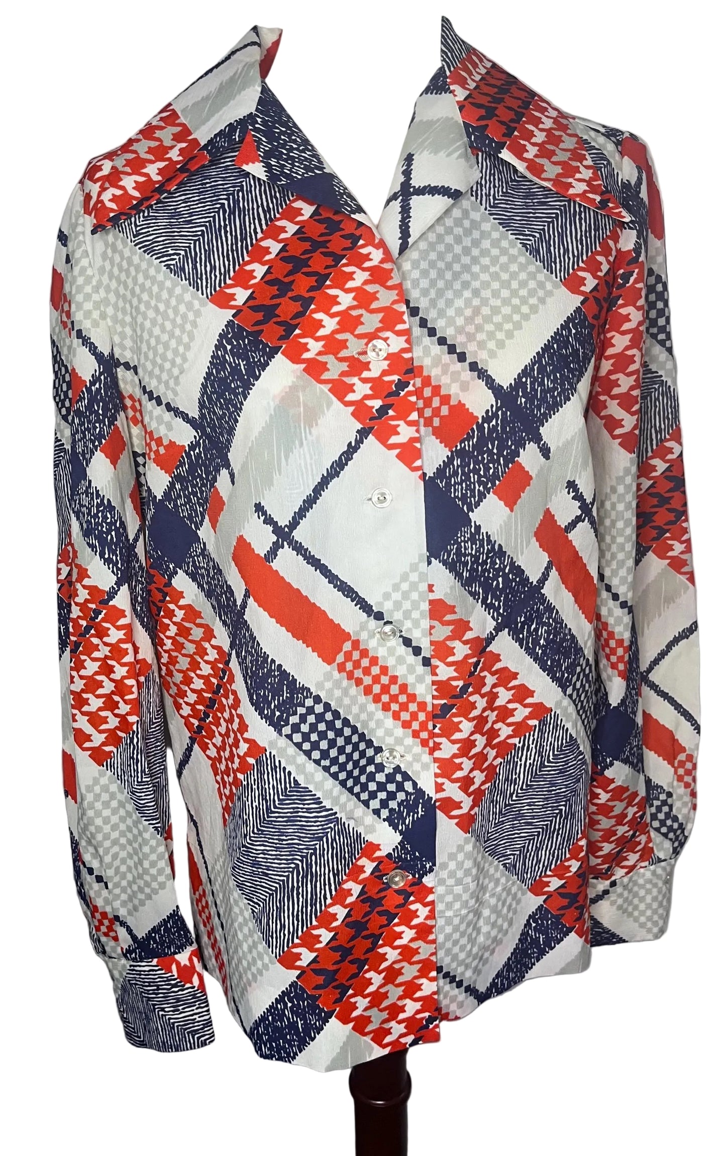 Womens Vintage  L/S Blouse
