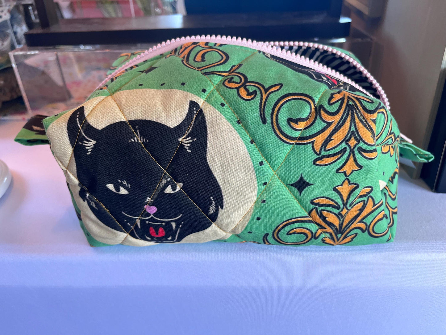 Black Cat Make up bag